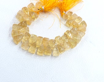 Natural citrine beads-gemstone beads size 15 INCHES-faceted fancy shape-drill beads-citrine jewelry making beads citrine bracelet jewerlry