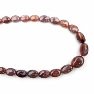 Andesine Labradorite beads, Oval beads, drilled beads, Size 6-10 MM 8 inch Strand, Gemstone Beads, Natural Andesine Beads, Jewelry Making