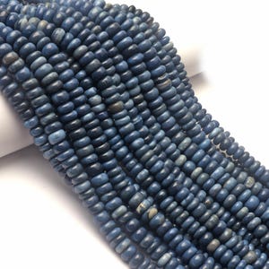 Blue opal beads, smooth beads, gemstone beads, drilled beads, opal beads, Size 8-9 MM, 13  inch beads, rondelle beads, jewelry making beads
