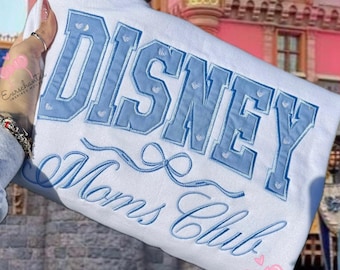 Disney mom’s club appliqué embroidery sweatshirt!