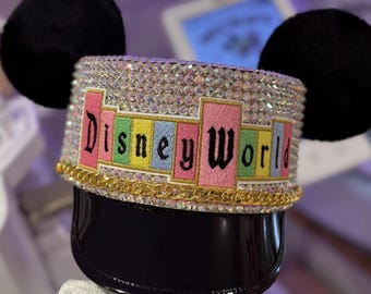Mickey DisneyWorld Rhinestone Conductor Hat.