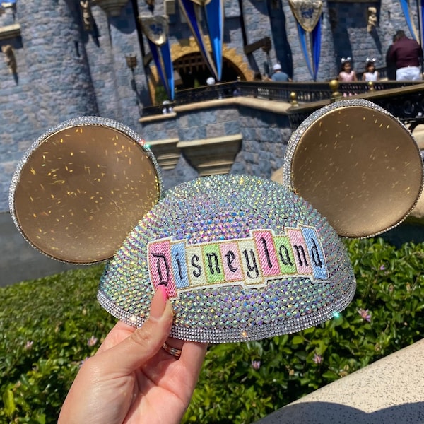 Mouse rhinestone hat