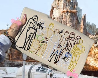 StarWars DisneyWorld Embroidered Crewneck Sweatshirt,Disneyland StarWars Sweater, StarWars DisneyWorld Sweatshirt, DisneyWorld Sweatshirt,