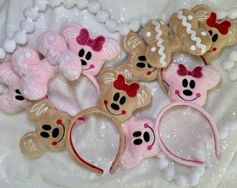 Mouse Embroidered Gingerbread Ears.