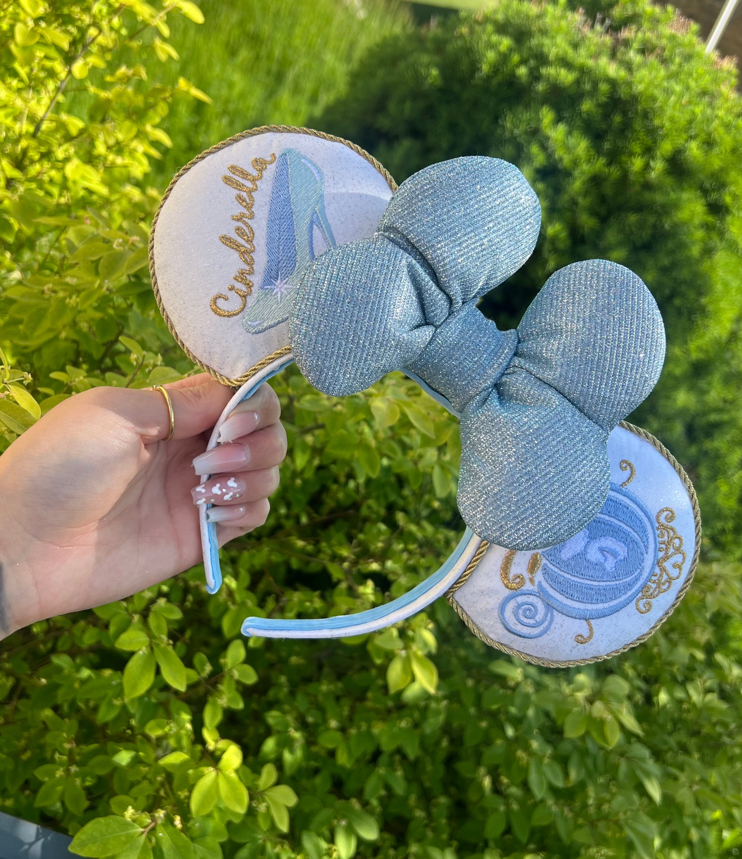 Disney World Cinderella Edition Minnie Ears Headband New  main image 2