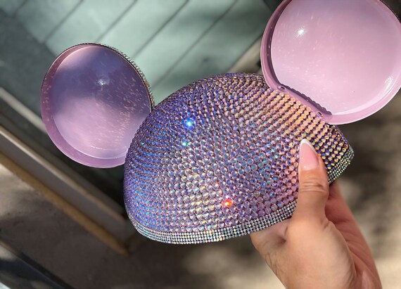 Rhinestoned 3D Printed Mouseketeer Hat Pink Rhinestone Mouse Hat. - Etsy main image 2