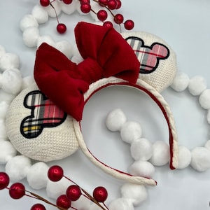 Red Cozy Christmas ears