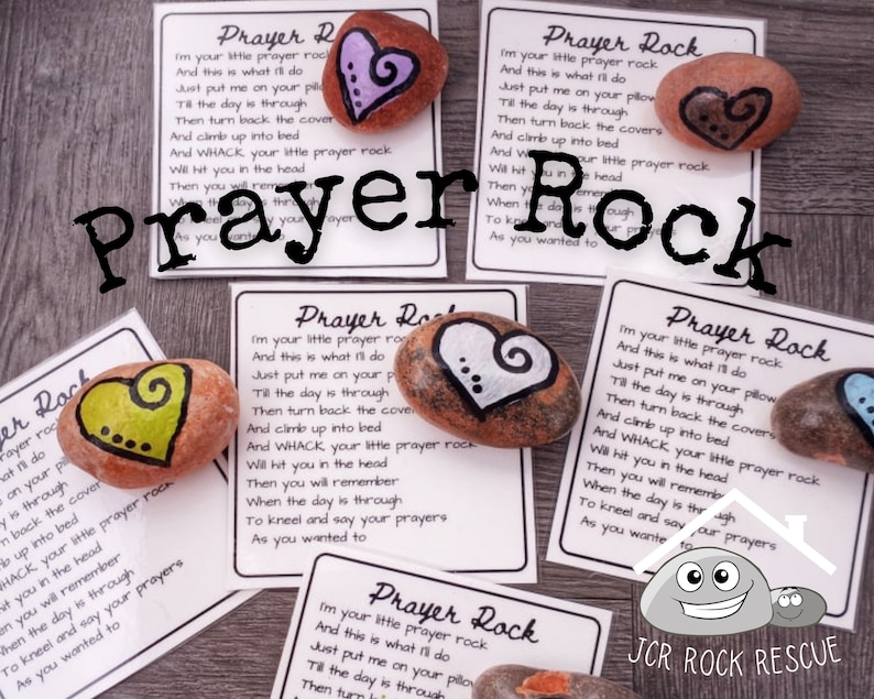 Prayer Rock Painted Rocks Rock Painting Christian Gift Etsy