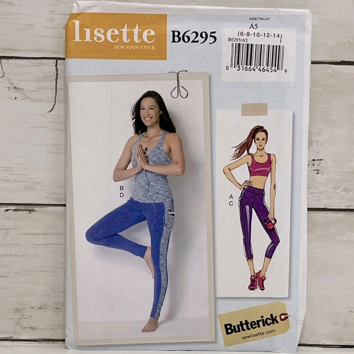 introducing the Lisette B6295 athletic wear pattern  Sewing pattern shop,  Sewing top, Tops for leggings