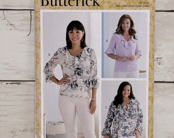 Butterick B6814Patrones de costura para mujer TALLA GRANDE SIN CORTAR