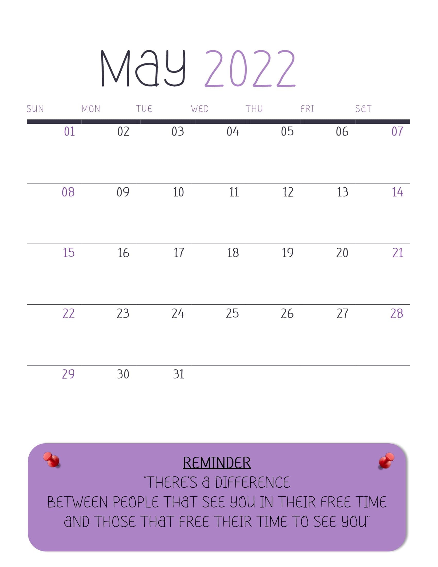 2022 printable calendar digital download inspirational etsy