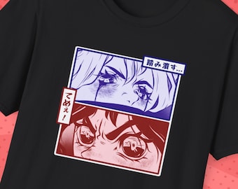 Camiseta de manga y anime shonen: camiseta con gráficos de cómics japoneses