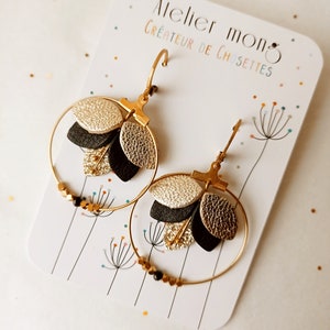 Leather earrings