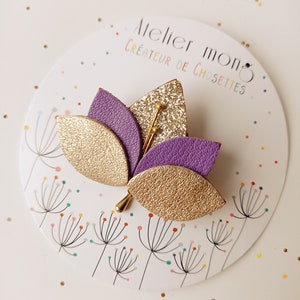 Broche Lotus Violet