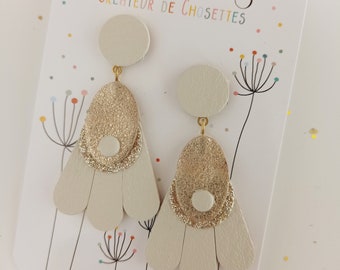 Boucles d'oreilles en cuir