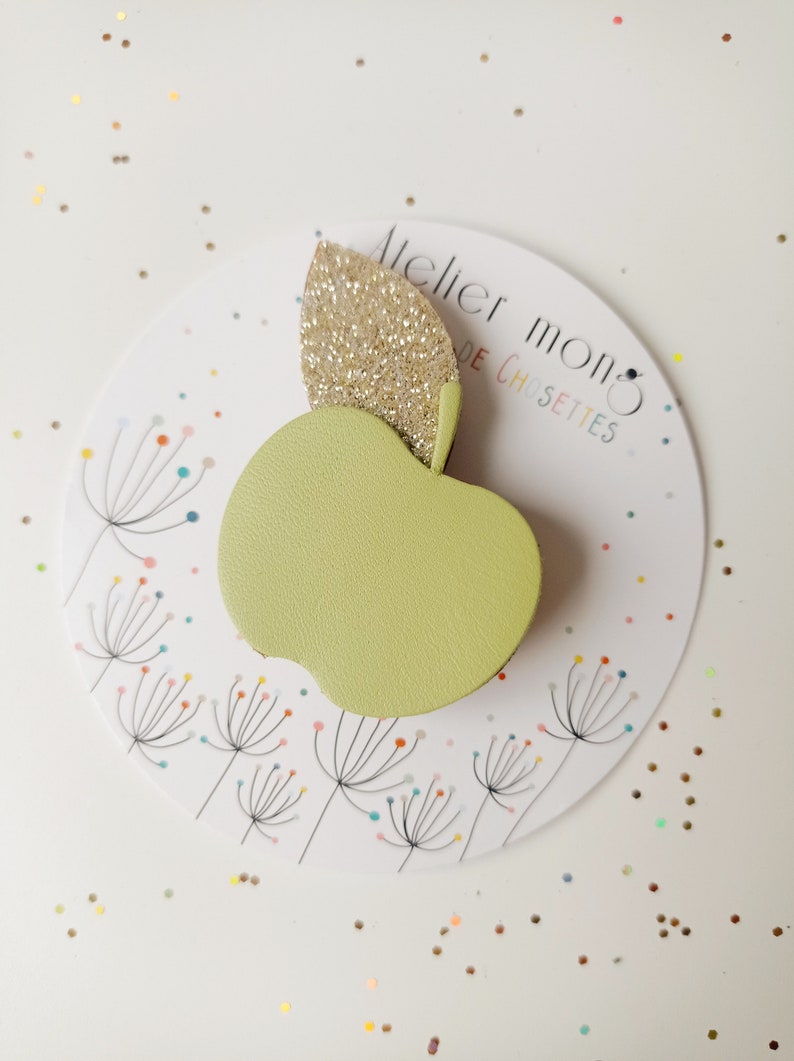 Broche Pomme Vert