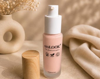 Natural, Vegan, eco friendly Liquid Foundation - F5 BISQUE