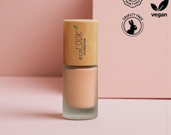 Natürliche, Vegane, umweltfreundliche Flüssige Foundation - F4 KIEFER