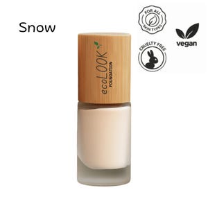 Natural vegan eco friendly liquid foundation- 001 SNOW