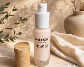 Natural, Vegan, eco friendly Liquid Foundation - F1 LIGHT PORCELAIN