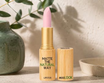Lápiz labial mate rosa escarchado