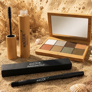 Milieuvriendelijke oogmake-upcollectie: oogschaduw, mascara, oogpotlood