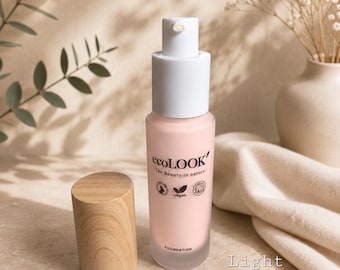 Natural, Vegan, eco friendly Liquid Foundation - F1 LIGHT PORCELAIN