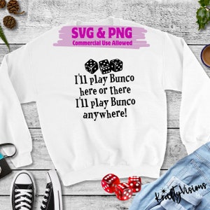 Funny Bunco SVG/PNG, Bunco Group, Dice, Bunco Night