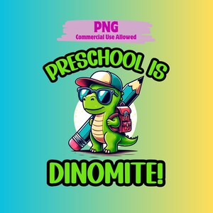 Preschool SVG, Preschool Dinosaur Design, Preschool Teacher, Preschooler, First day of school, Preschool PNG, Education, Pre-K
