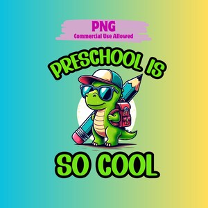 Preschool SVG, Preschool Dinosaur Design, Preschool Teacher, Preschooler, First day of school, Preschool PNG, Education, Pre-K
