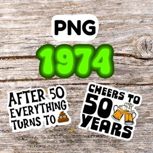 50th Birthday SVG, Happy 50th Birthday SVG, 50th Birthday, Milestone Birthday, 1974, Birthday SVG