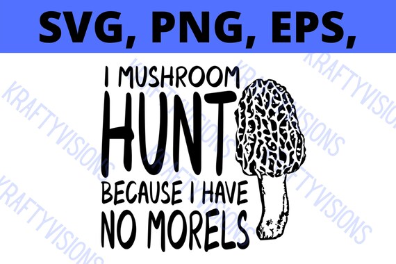 Morel SVG Mushroom SVG | Etsy