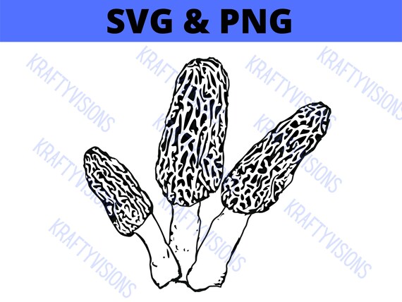 Morel Mushroom SVG - Etsy