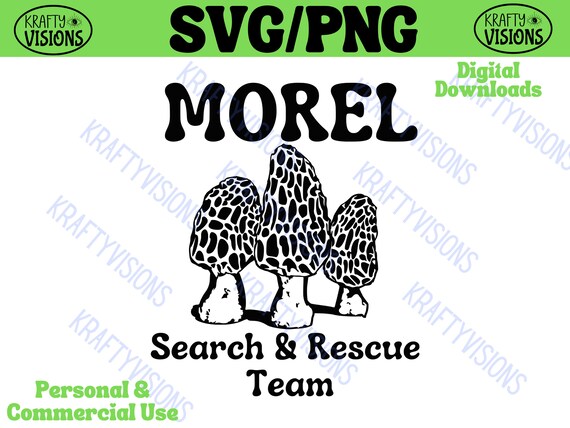 Morel Mushroom SVG/PNG - Etsy