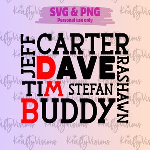 Dave SVG、Dave PNG、Dave Matthews、Dave Show、Dave シャツ Dave シルエット、音楽、ジャム バンド、DMB、Dave Tim Carter Stefan Rashawn Jeff Buddy