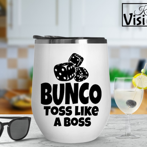 Bunco SVG, Bunco PNG, Bunco Game, Toss like a boss, Dicem Bunco Night, Bunco gift, Bunco Party, Bunco Prize