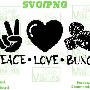 Pace Amore Bunco SVG/PNG