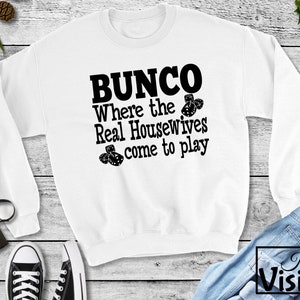 Bunco Where the Real Housewives komen spelen SVG/PNG, Bunco