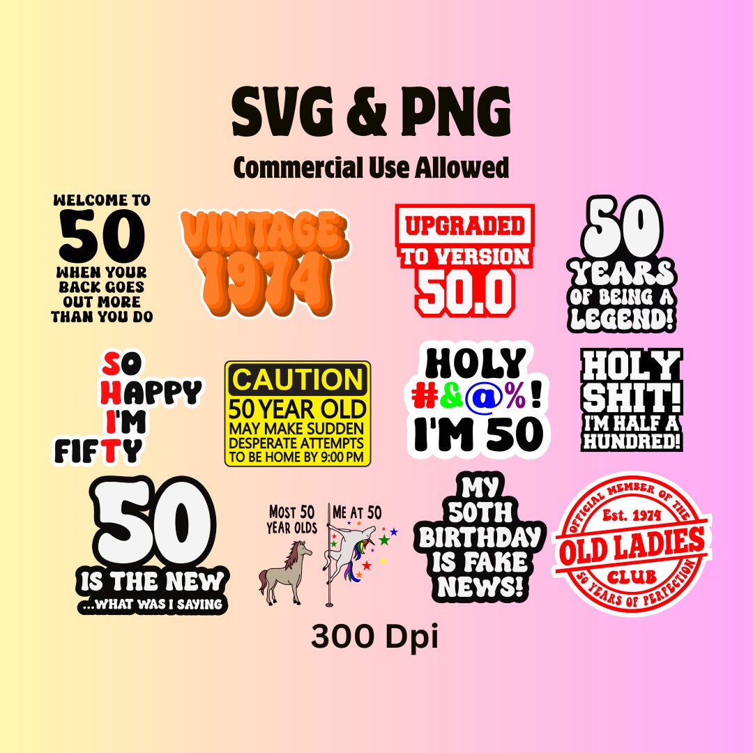 50th Birthday SVG, Sally O'malley, SNL Skit Sally O'malley, Happy 50th