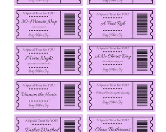 Printable Mother's Day Coupon Book for Mom | 20 Fun and Thoughtful Coupons | DIY Gift for Mother's Day | Instant Download