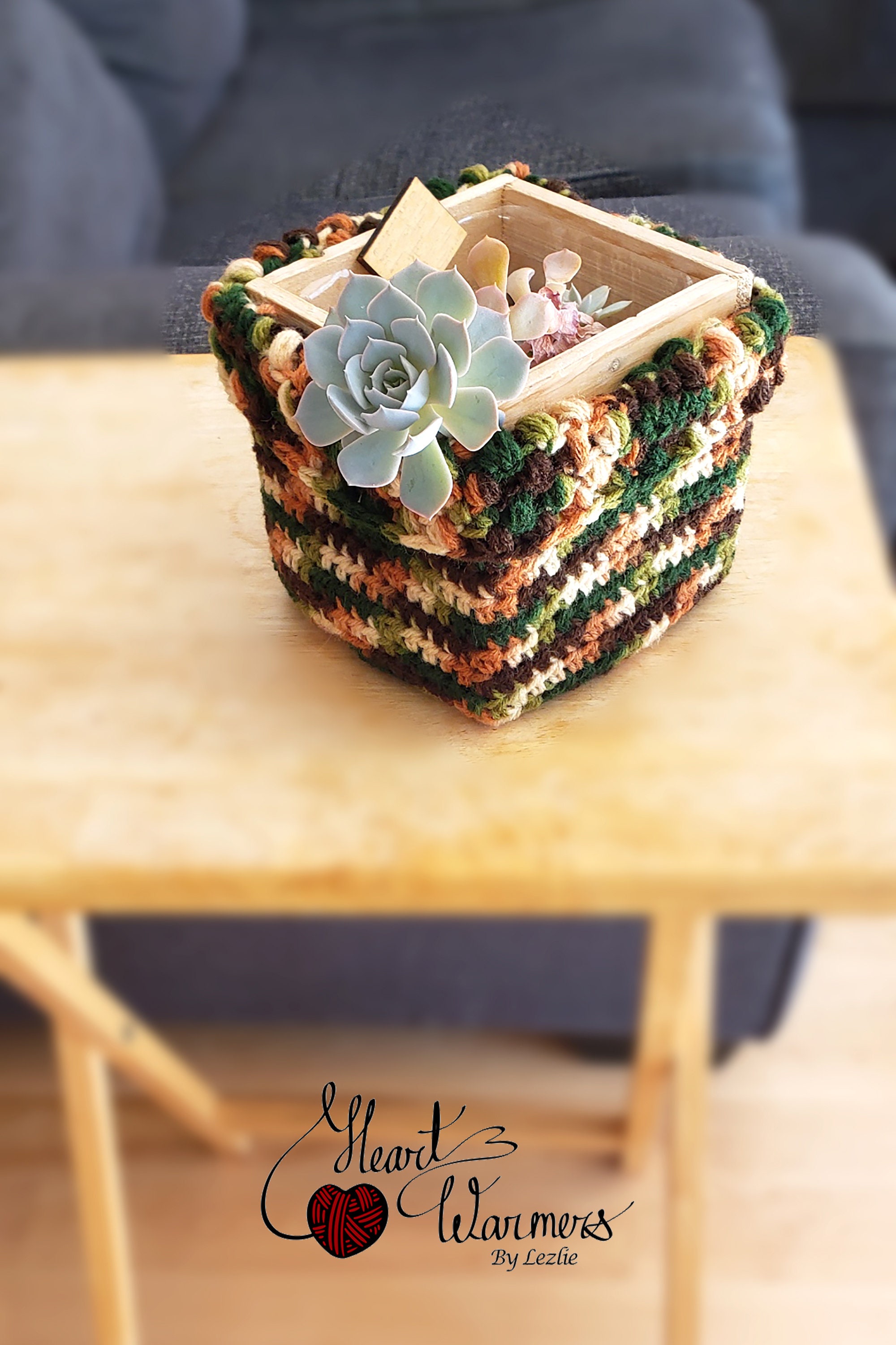 Crochet basket. Multipurpose baskets. Set of 2 Foldable storage. Remotes organizer. Storage decoration. Handmade storage basket. Yarn basket - Thumbnail 5