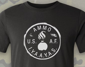 Original AMMO Coin T-Shirt, IYAAYAS Shirt, USAF, Air Force Shirt, Piss Pot T shirt, Ammo Troops, Ammo Coin Shirt, Vintage Ammo, Pisspot