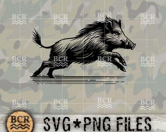 Wild Boar SVG, Wild Hog SVG, Wild Pig SVG, Wild Boar Digital Download, Razorback, Hog Hunting, Pig Hunting, Boar Hunting, Hog Hunting Design