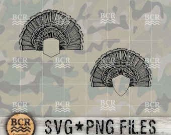 Ventilatore di tacchino, tacchino selvatico SVG, tacchino Gobbler SVG, download digitale di caccia al tacchino, clipart di tacchino selvatico, clipart di caccia al tacchino, caccia SVG