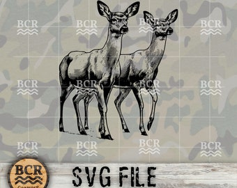 Whitetail Deer SVG, Whitetail Doe Digital Download, Big Buck SVG, Deer Hunting, Hunting SVG, Whitetail Buck, Deer Season, Hunting Design