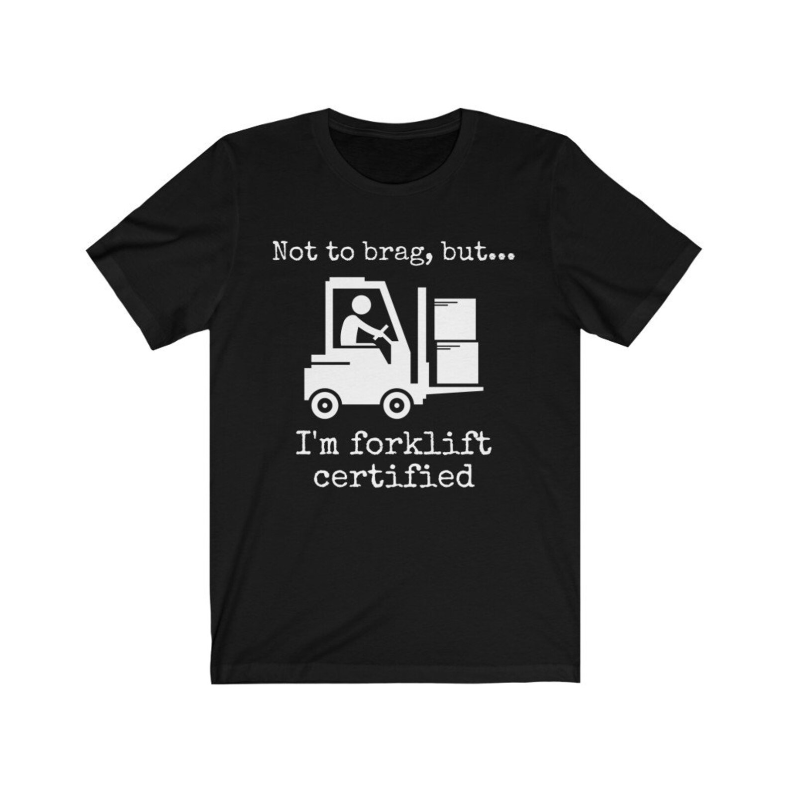 Forklift Certified TShirt Funny Sayings Military Etsy