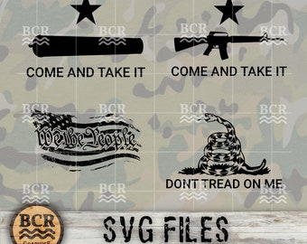 2A SVG, 2e amendement SVG, patriottische Svg, Come And Take It Svg, Gadsden vlag Svg, DTOM, Dont Tread On Me Svg, Amerikaanse vlag Svg, Patriot Svg