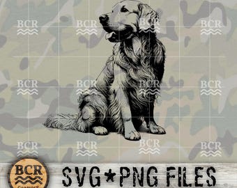 Golden Retriever SVG, Golden Retriever PNG, Golden Retriever Download, Dog Clipart, Golden Retriever Vector, Golden Retriever Graphic