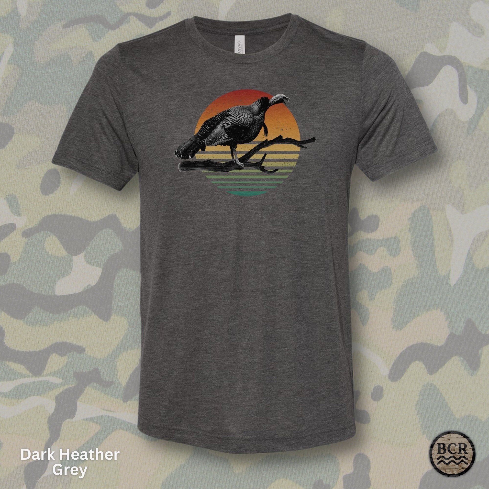 Turkey Hunting Shirt, Distressed Graphic Hunting T-shirt, Turkey