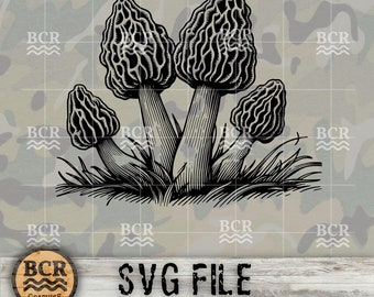 Morel Mushroom SVG, Morel SVG, Morel Mushroom Digital Download, Morel Clipart, Mushroom Clipart, Mushroom SVG, Morels Download, Cottagecore